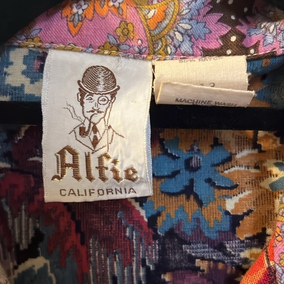 VINTAGE 1970’s Patchwork Jacket Alfie California - Picture 2 of 5